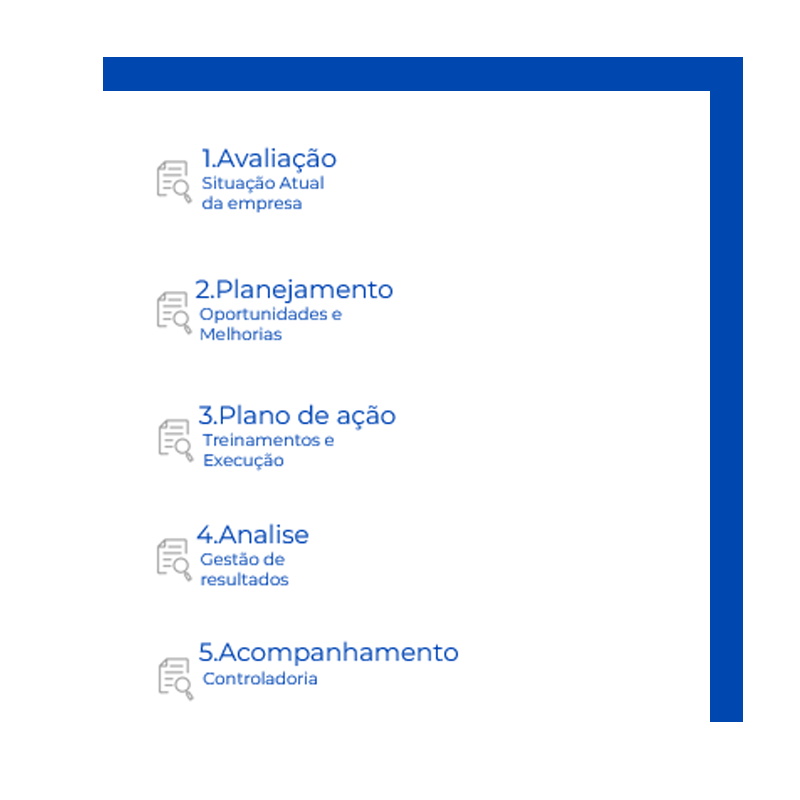 etapas diagnostico gc varejo assessoria e consultoria